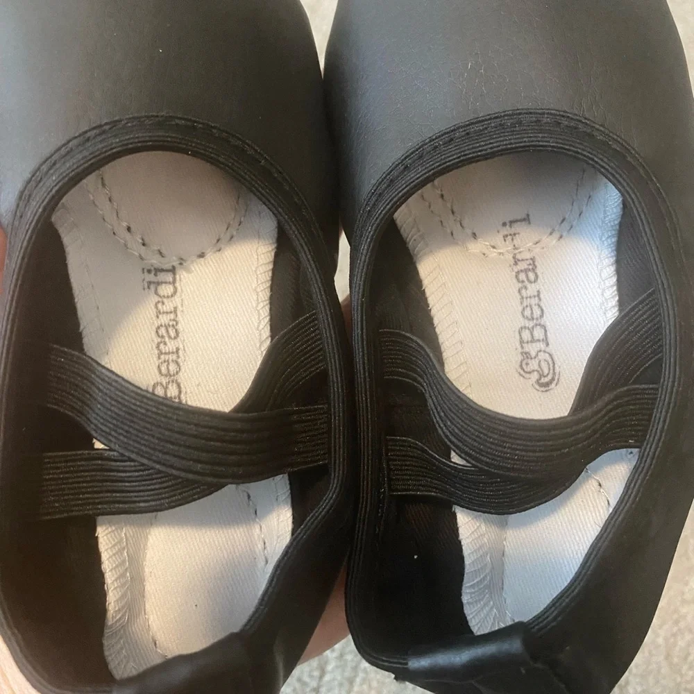 NEW Black Split Sole Ballet Slippers Shoes Size 8 Cushioned Sole Dance Jazz